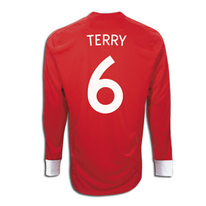 2010-11 England World Cup Long Sleeve Away Shirt (Terry 6) 2010-11 England World Cup Long Sleeve Away Shirt (Terry 6) Small Image