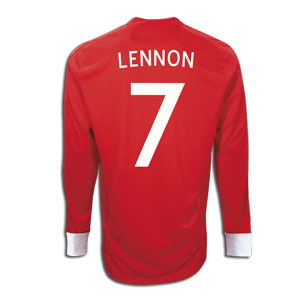 2010-11 England World Cup Long Sleeve Away Shirt (Lennon 7) 2010-11 England World Cup Long Sleeve Away Shirt (Lennon 7) Small Image
