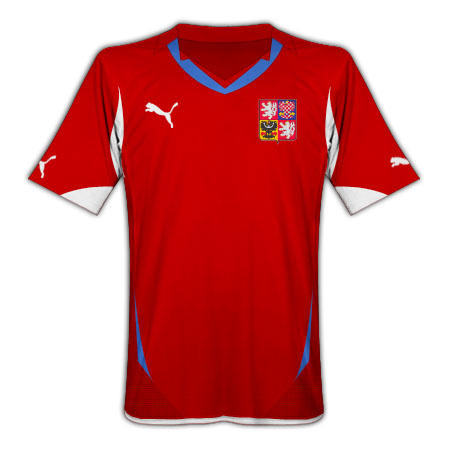 2010 Czech Republic Home Puma Football Shirt