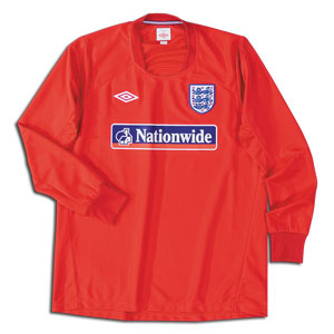 2010-11 England Long Sleeve Training Shirt (Red)