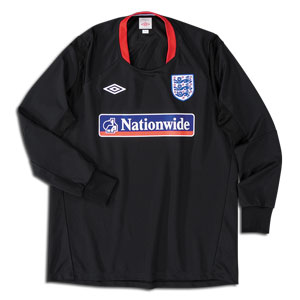 2010-11 England Long Sleeve Training Shirt (Black)