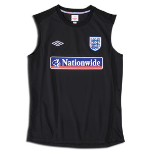 2010-11 England Sleeveless Jersey (Black)