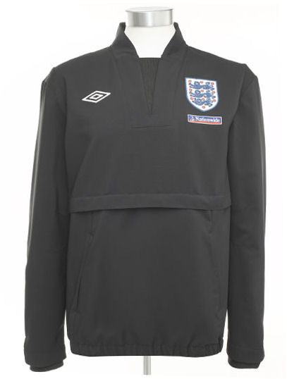2010-11 England 1/4 Zip Training Drill Top (Navy)