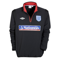 2010-11 England 1/4 Zip Formula 1 Training Drill Top (Black)