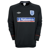 2010-11 England Training Sweatshirt (Black)