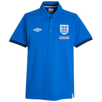 2010-11 England Media Polo Shirt (Blue)
