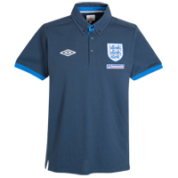 2010-11 England Media Polo Shirt (Navy)