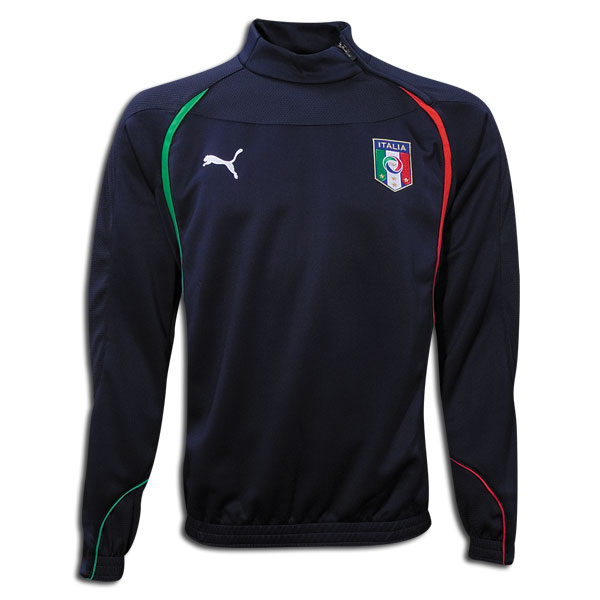 2010-11 Italy 1/2 Zip Hooded Training Top (Kids)