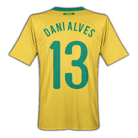 2010-11 Brazil World Cup Home (Dani Alves 13)