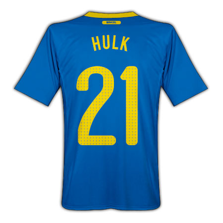 2010-11 Brazil World Cup Away (Hulk 21)