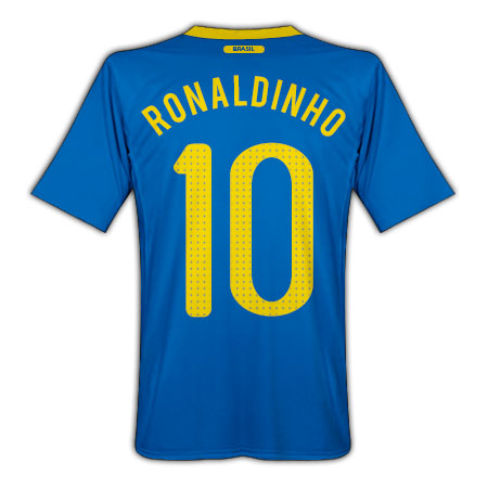 2010-11 Brazil World Cup Away (Ronaldinho 10)