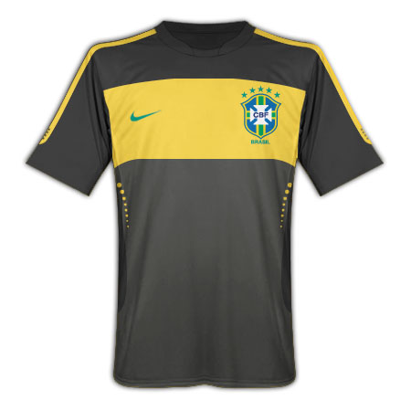 2010-11 Brazil Nike Elite Training Jersey (Black)