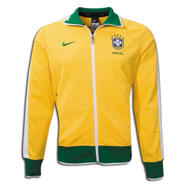 2010-11 Brazil Nike N98 Track Jacket (Yellow)
