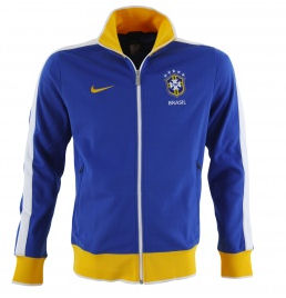2010-11 Brazil Nike N98 Track Jacket (Blue)