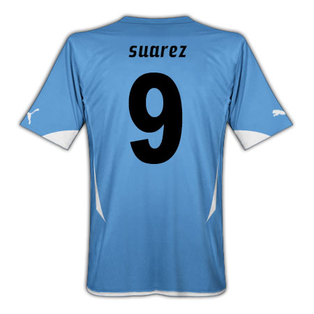 2010-11 Uruguay World Cup Home (Suarez 9)