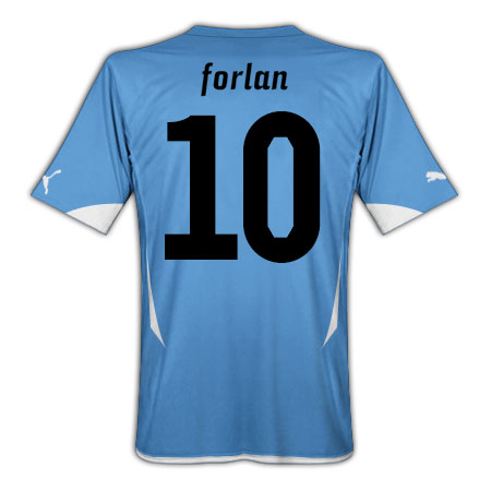 2010-11 Uruguay World Cup Home (Forlan 10)