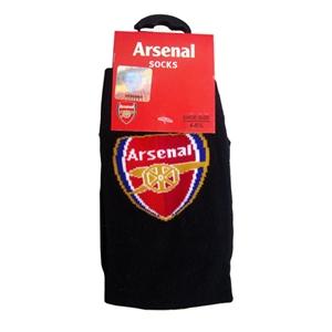 Arsenal FC Crest Socks Black Size 6-12