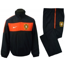 2010-11 Portugal Nike Woven Tracksuit (Black)