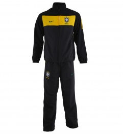 2010-11 Brazil Nike Woven Tracksuit (Black) - Kids