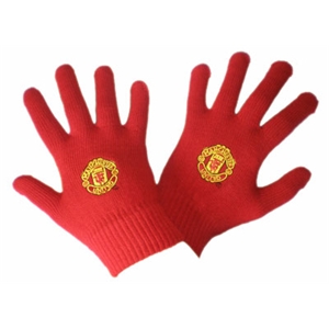 Manchester United FC Knitted Gloves (Med