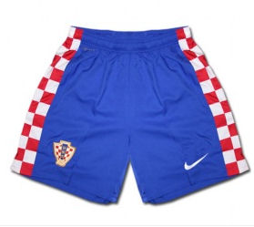 2010-11 Croatia Nike Away Shorts (Blue)