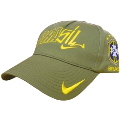 2010-11 Brazil Nike Core Federation Cap (Olive)