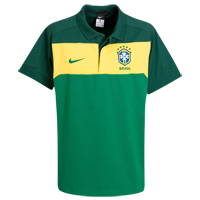 2010-11 Brazil Nike Travel Polo Shirt (Green/Yellow)