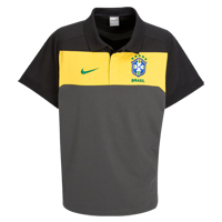 2010-11 Brazil Nike Travel Polo Shirt (Black)