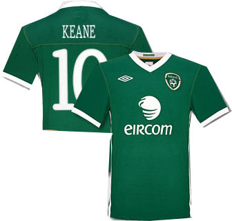 2010-11 Ireland Umbro Home Shirt (Keane 10)