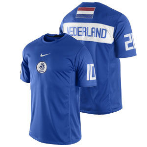 2010-11 Holland Nike Pre-Match Training Jersey (Blue)