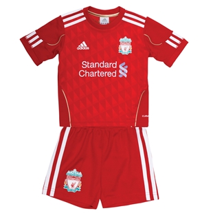 2010-11 Liverpool Little Boys Home Mini Kit