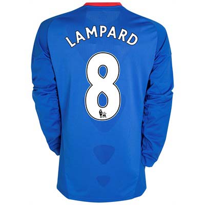 2010-11 Chelsea Long Sleeve Home Shirt (Lampard 8)