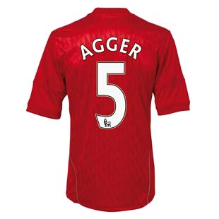 2010-11 Liverpool Home Shirt (agger 5)