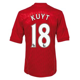 2010-11 Liverpool Home Shirt (Kuyt 18)