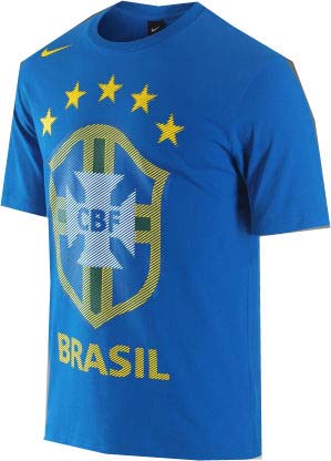 2010-11 Brazil Nike Core Federation Tee (Blue)
