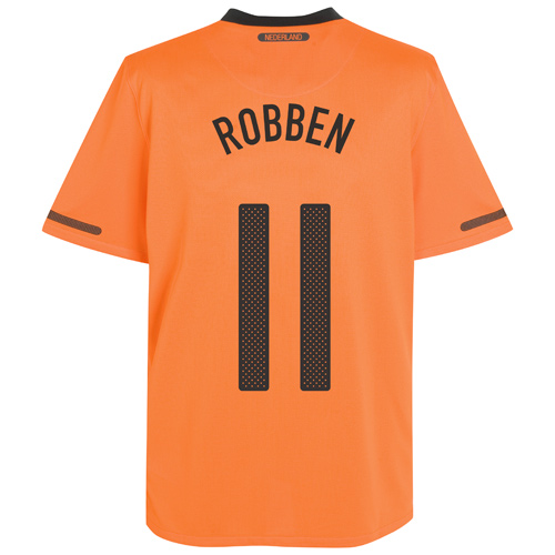 2010-11 Holland World Cup Home (Robben 11)