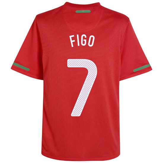 2010-11 Portugal World Cup Home (Figo 7)
