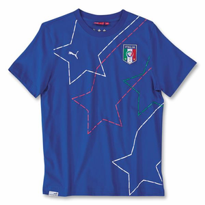 Puma 2010-11 Italy World Cup Graphic Tee (Blue)