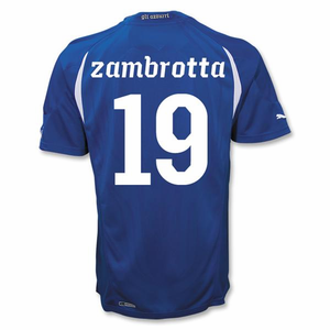 Puma 2010-11 Italy World Cup Home (Zambrotta 19)