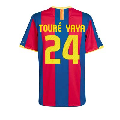 Buy the 2010-11 Barcelona Nike Home Shirt (Toure Yaya 24)