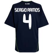 2010-11 Real Madrid Away Shirt (Sergio Ramos 4)