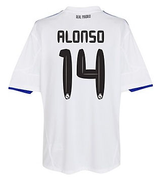 2010-11 Real Madrid Home Shirt (Alonso 14)