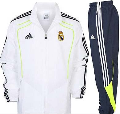 2010-11 Real Madrid Adidas Presentation Tracksuit (White)