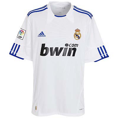 Buy the 2010-11 Real Madrid Adidas Home Football Shirt (Kids)