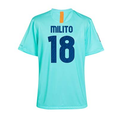 2010-11 Barcelona Nike Away Shirt (Milito 18)