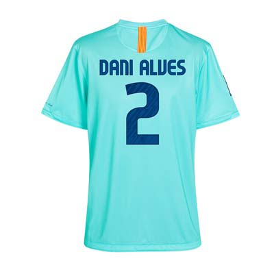 2010-11 Barcelona Nike Away Shirt (Dani Alves 2)