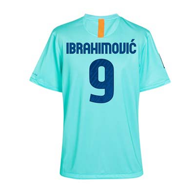 2010-11 Barcelona Nike Away Shirt (Ibrahimovic 9)
