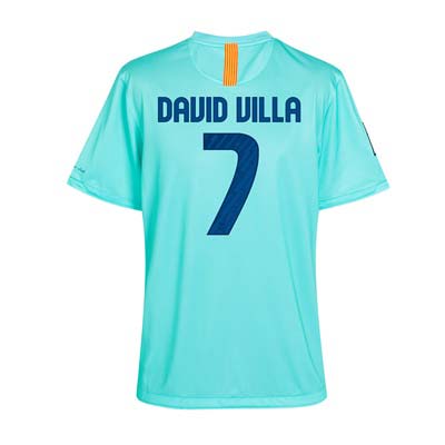 2010-11 Barcelona Nike Away Shirt (David Villa 7)
