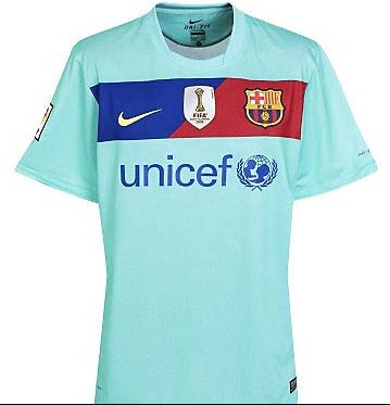 2010-11 Barcelona Away World Champions Shirt