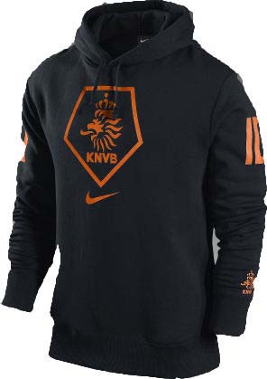 Nike Holland Black Nike Core Hooded Top 2010-11